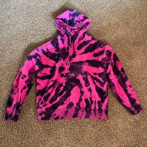 Hot pink and black hoodie